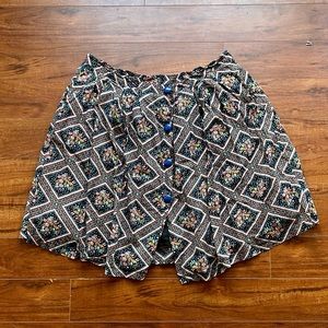 ModCloth Floral Skirt 3x